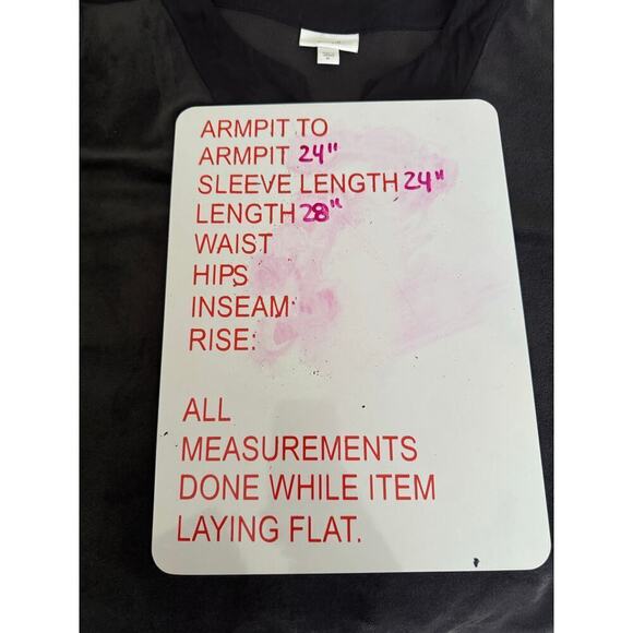 J.Jill Womens Velvet Top Size XL Black Pure Jill Comfy Casual Classic Boho Shirt - Picture 3 of 8